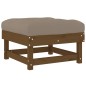 vidaXL Sgabello da Giardino con Cuscino Miele Legno Massello di Pino vidaXL Sgabello da Giardino con Cuscino Miele Legno Massello di Pino