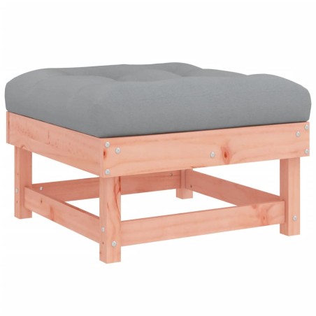 vidaXL Poggiapiedi da Giardino con Cuscino Legno Massello di Douglas