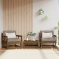 vidaXL Sedie da Giardino con Cuscini 2pz Legno Massello di Pino Miele vidaXL Sedie da Giardino con Cuscini 2pz Legno Massello di Pino Miele