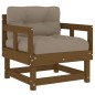 vidaXL Sedie da Giardino con Cuscini 2pz Legno Massello di Pino Miele vidaXL Sedie da Giardino con Cuscini 2pz Legno Massello di Pino Miele