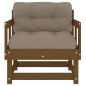 vidaXL Sedie da Giardino con Cuscini 2pz Legno Massello di Pino Miele vidaXL Sedie da Giardino con Cuscini 2pz Legno Massello di Pino Miele