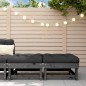 vidaXL Poggiapiedi Giardino con Cuscini 2pz Legno Massello Pino Grigio vidaXL Poggiapiedi Giardino con Cuscini 2pz Legno Massello Pino Grigio