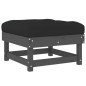 vidaXL Poggiapiedi Giardino con Cuscini 2pz Legno Massello Pino Grigio vidaXL Poggiapiedi Giardino con Cuscini 2pz Legno Massello Pino Grigio