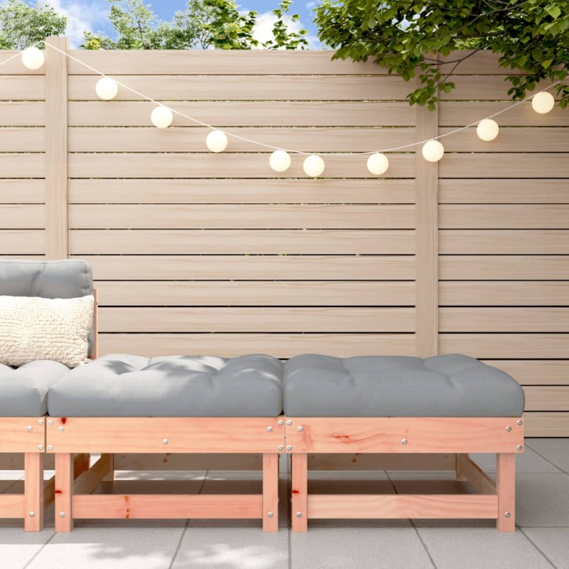 vidaXL Poggiapiedi Giardino con Cuscini 2 pz Legno Massello di Douglas vidaXL Poggiapiedi Giardino con Cuscini 2 pz Legno Massello di Douglas