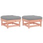 vidaXL Poggiapiedi Giardino con Cuscini 2 pz Legno Massello di Douglas vidaXL Poggiapiedi Giardino con Cuscini 2 pz Legno Massello di Douglas