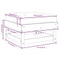 vidaXL Poggiapiedi Giardino con Cuscini 2 pz Legno Massello di Douglas vidaXL Poggiapiedi Giardino con Cuscini 2 pz Legno Massello di Douglas
