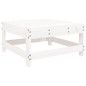 vidaXL Poggiapiedi da Giardino con Cuscino Legno Massello Pino Bianco vidaXL Poggiapiedi da Giardino con Cuscino Legno Massello Pino Bianco