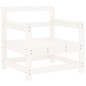 vidaXL Sedie da Giardino con Cuscini 2pz Legno Massello di Pino Bianco vidaXL Sedie da Giardino con Cuscini 2pz Legno Massello di Pino Bianco