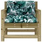 vidaXL Sedie da Giardino con Cuscini 2 pz in Legno Impregnato di Pino vidaXL Sedie da Giardino con Cuscini 2 pz in Legno Impregnato di Pino