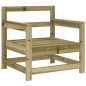 vidaXL Sedie da Giardino con Cuscini 2 pz in Legno Impregnato di Pino vidaXL Sedie da Giardino con Cuscini 2 pz in Legno Impregnato di Pino