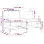 vidaXL Divani Centrali con Cuscini 2 pz Legno Massello di Pino Bianco vidaXL Divani Centrali con Cuscini 2 pz Legno Massello di Pino Bianco