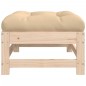 vidaXL Poggiapiedi da Giardino con Cuscini 2 pz Legno Massello di Pino vidaXL Poggiapiedi da Giardino con Cuscini 2 pz Legno Massello di Pino