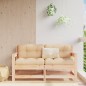 vidaXL Sedie da Giardino con Cuscini 2 pz Legno Massello di Pino vidaXL Sedie da Giardino con Cuscini 2 pz Legno Massello di Pino