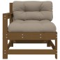 vidaXL Sedie da Giardino con Cuscini 2pz Legno Massello di Pino Miele vidaXL Sedie da Giardino con Cuscini 2pz Legno Massello di Pino Miele