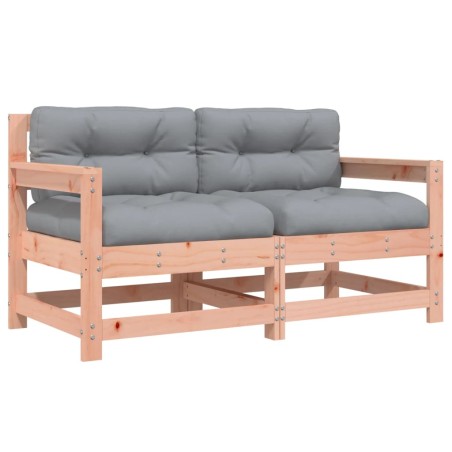 vidaXL Sedie da Giardino con Cuscini 2 pz in Legno Massello di Douglas