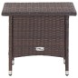 Tavolino da Tè Marrone 50x50x47 cm in Polyrattan Tavolino da Tè Marrone 50x50x47 cm in Polyrattan
