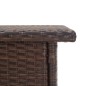 Tavolino da Tè Marrone 50x50x47 cm in Polyrattan Tavolino da Tè Marrone 50x50x47 cm in Polyrattan