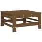 vidaXL Sgabello da Giardino con Cuscino Miele Legno Massello di Pino vidaXL Sgabello da Giardino con Cuscino Miele Legno Massello di Pino