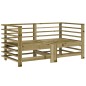 vidaXL Divani Angolari con Cuscini 2 pz in Legno Impregnato di Pino vidaXL Divani Angolari con Cuscini 2 pz in Legno Impregnato di Pino