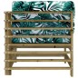vidaXL Divani Angolari con Cuscini 2 pz in Legno Impregnato di Pino vidaXL Divani Angolari con Cuscini 2 pz in Legno Impregnato di Pino