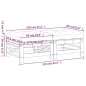 vidaXL Poggiapiedi Giardino con Cuscini 2pz Legno Massello Pino Bianco vidaXL Poggiapiedi Giardino con Cuscini 2pz Legno Massello Pino Bianco