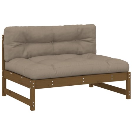 vidaXL Divano Centrale 120x80 cm in Legno Massello di Pino Miele