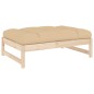 vidaXL Poggiapiedi da Giardino 120x80 cm in Legno Massello di Pino vidaXL Poggiapiedi da Giardino 120x80 cm in Legno Massello di Pino