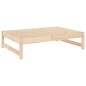 vidaXL Poggiapiedi da Giardino 120x80 cm in Legno Massello di Pino vidaXL Poggiapiedi da Giardino 120x80 cm in Legno Massello di Pino