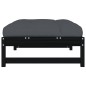 vidaXL Poggiapiedi da Giardino 120x80 cm Legno Massello di Pino Nero vidaXL Poggiapiedi da Giardino 120x80 cm Legno Massello di Pino Nero
