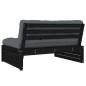 vidaXL Divano Centrale 120x80 cm in Legno Massello di Pino Nero vidaXL Divano Centrale 120x80 cm in Legno Massello di Pino Nero