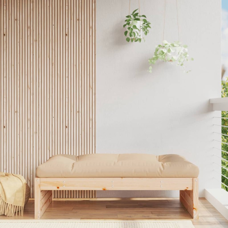 vidaXL Poggiapiedi da Giardino 120x80 cm in Legno Massello di Pino vidaXL Poggiapiedi da Giardino 120x80 cm in Legno Massello di Pino