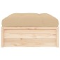 vidaXL Poggiapiedi da Giardino 120x80 cm in Legno Massello di Pino vidaXL Poggiapiedi da Giardino 120x80 cm in Legno Massello di Pino