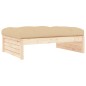 vidaXL Poggiapiedi da Giardino 120x80 cm in Legno Massello di Pino vidaXL Poggiapiedi da Giardino 120x80 cm in Legno Massello di Pino
