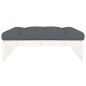 vidaXL Poggiapiedi da Giardino 120x80 cm Legno Massello di Pino Bianco vidaXL Poggiapiedi da Giardino 120x80 cm Legno Massello di Pino Bianco