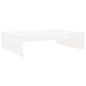 vidaXL Poggiapiedi da Giardino 120x80 cm Legno Massello di Pino Bianco vidaXL Poggiapiedi da Giardino 120x80 cm Legno Massello di Pino Bianco