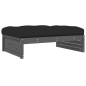 vidaXL Poggiapiedi da Giardino 120x80 cm Legno Massello di Pino Grigio vidaXL Poggiapiedi da Giardino 120x80 cm Legno Massello di Pino Grigio