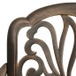 Sedie da Giardino 2 pz in Alluminio Pressofuso Bronzo Sedie da Giardino 2 pz in Alluminio Pressofuso Bronzo