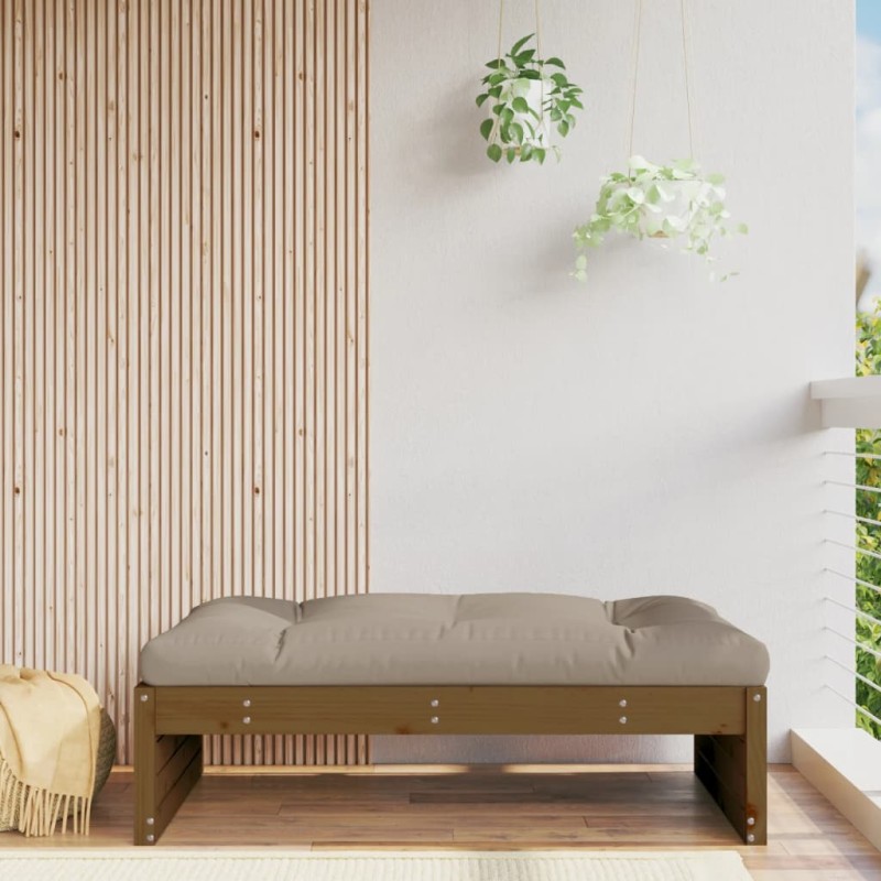 vidaXL Poggiapiedi da Giardino 120x80 cm Legno Massello di Pino Miele vidaXL Poggiapiedi da Giardino 120x80 cm Legno Massello di Pino Miele