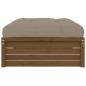 vidaXL Poggiapiedi da Giardino 120x80 cm Legno Massello di Pino Miele vidaXL Poggiapiedi da Giardino 120x80 cm Legno Massello di Pino Miele