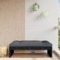 vidaXL Poggiapiedi da Giardino 120x80 cm Legno Massello di Pino Nero vidaXL Poggiapiedi da Giardino 120x80 cm Legno Massello di Pino Nero