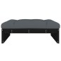 vidaXL Poggiapiedi da Giardino 120x80 cm Legno Massello di Pino Nero vidaXL Poggiapiedi da Giardino 120x80 cm Legno Massello di Pino Nero