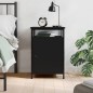 vidaXL Comodino Nero 40x42x60 cm in Legno Multistrato vidaXL Comodino Nero 40x42x60 cm in Legno Multistrato