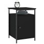 vidaXL Comodino Nero 40x42x60 cm in Legno Multistrato vidaXL Comodino Nero 40x42x60 cm in Legno Multistrato