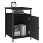 vidaXL Comodino Nero 40x42x60 cm in Legno Multistrato vidaXL Comodino Nero 40x42x60 cm in Legno Multistrato