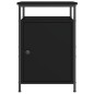 vidaXL Comodino Nero 40x42x60 cm in Legno Multistrato vidaXL Comodino Nero 40x42x60 cm in Legno Multistrato