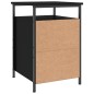vidaXL Comodino Nero 40x42x60 cm in Legno Multistrato vidaXL Comodino Nero 40x42x60 cm in Legno Multistrato