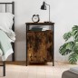 vidaXL Comodino Rovere Fumo 40x42x60 cm Legno Multistrato vidaXL Comodino Rovere Fumo 40x42x60 cm Legno Multistrato