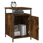 vidaXL Comodino Rovere Fumo 40x42x60 cm Legno Multistrato vidaXL Comodino Rovere Fumo 40x42x60 cm Legno Multistrato