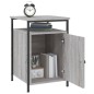vidaXL Comodino Grigio Sonoma 40x42x60 cm in Legno Multistrato vidaXL Comodino Grigio Sonoma 40x42x60 cm in Legno Multistrato