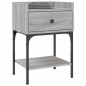 vidaXL Comodino Grigio Sonoma 40,5x31x60 cm in Legno Multistrato